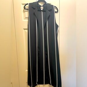 A new Day - Sleeveless Open-Front Longline Vest